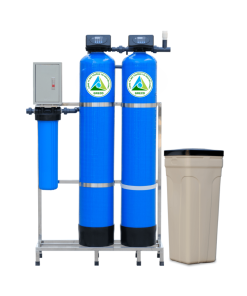 Giàn 2 cột Lọc 1000L/h + cốc lọc tinh tự động